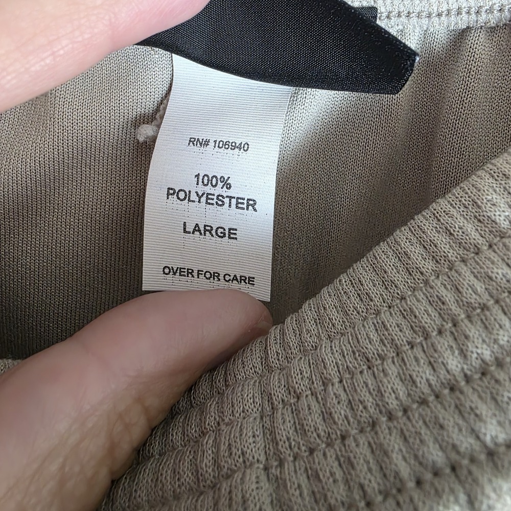 Advantage Wear & Gear Thermal Set 3 Pc L Tan Long Johns Pants Long Sleeve Shirt - Picture 7 of 7